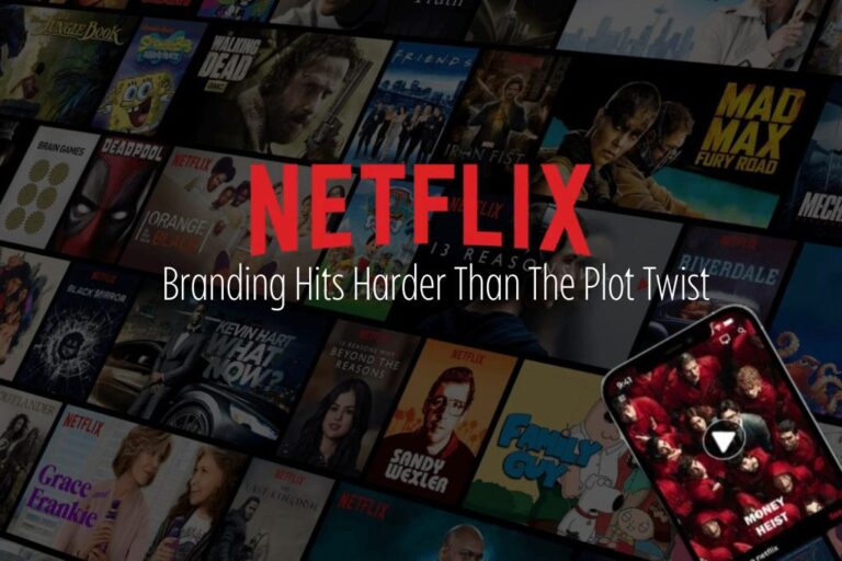 Image highlighting Netflix effective branding strategy and strong visual identity, demonstrating how consistent design amplifies content appeal and user engagement.