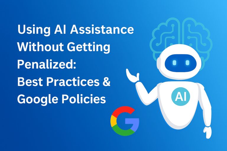 Using AI Assistance Without Getting Penalized: Best Practices & Google Policies