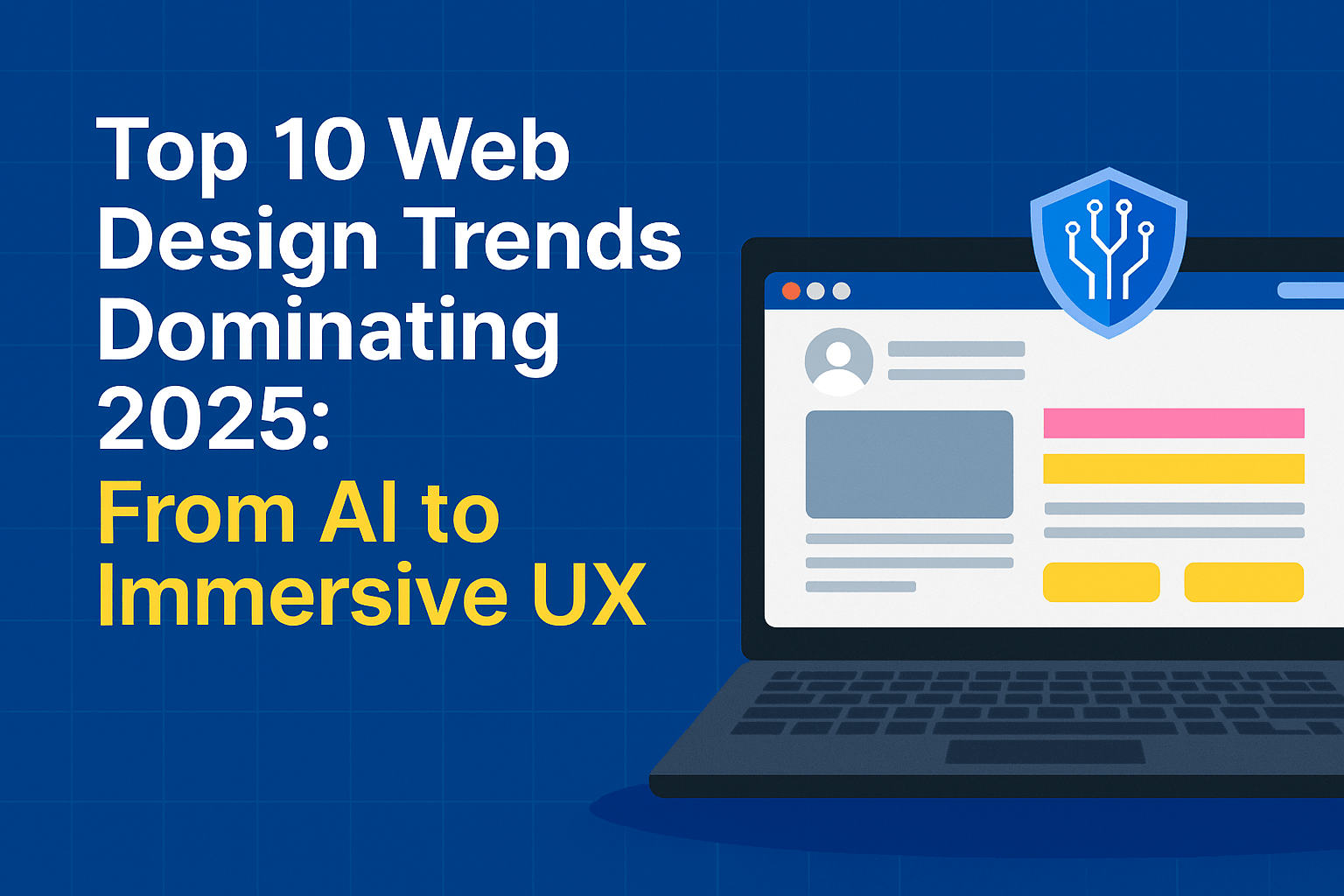Top 10 Web Design Trends Dominating 2025: From AI to Immersive UX