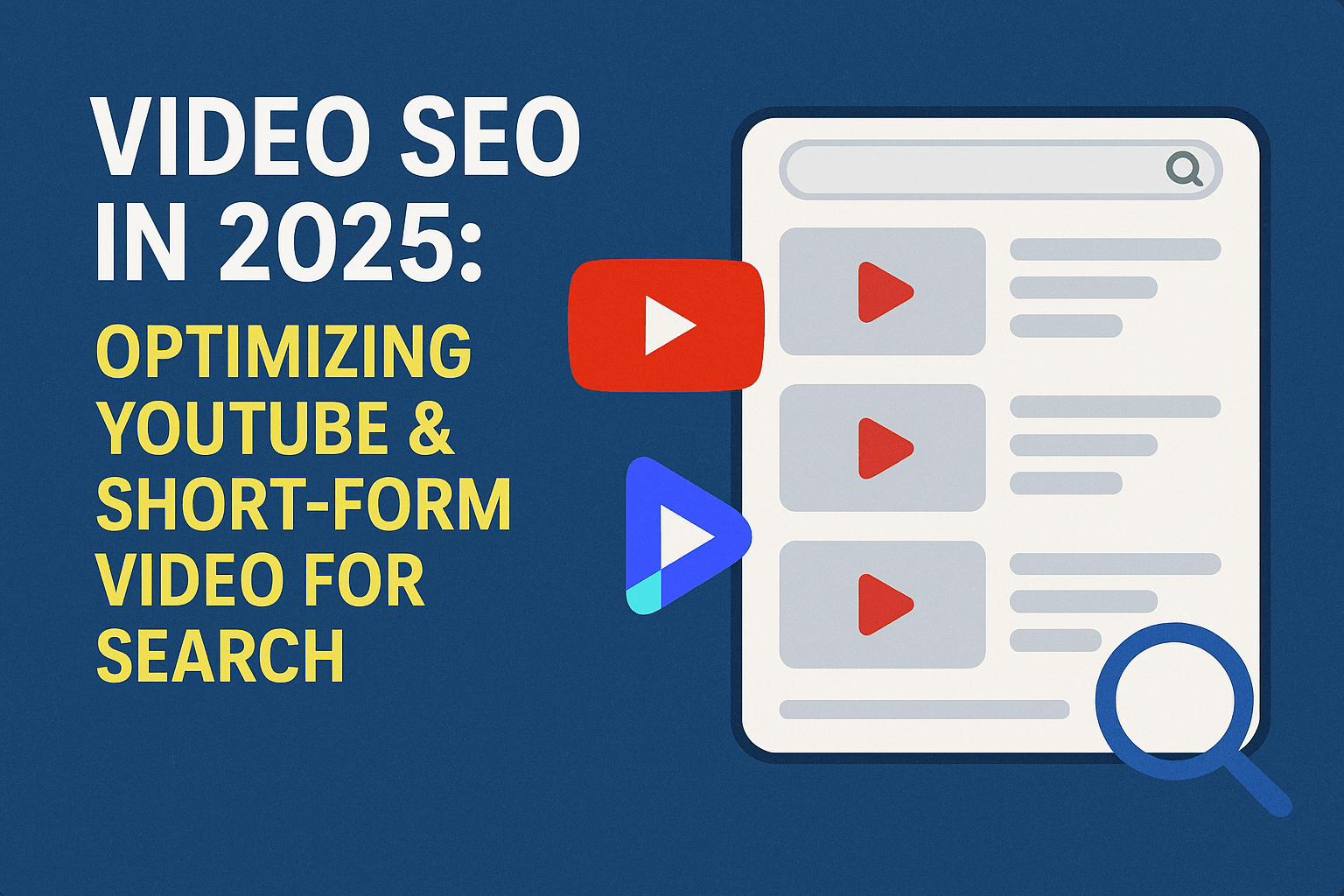 Video SEO in 2025 Video SEO in 2025: Optimizing YouTube & Short Form Video for Search